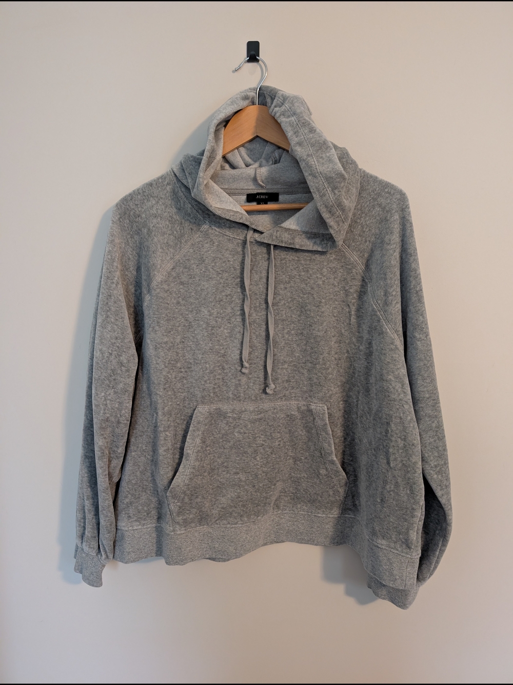 Women's Gray Hoodie Sweatshirt - JCrew XL